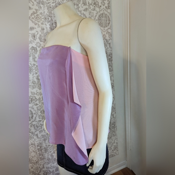 Spring 2012 RTW Phillip Lim 3.1 Lilac & Pink Silk Draped Bustier NWT sz 10 - Picture 6 of 17